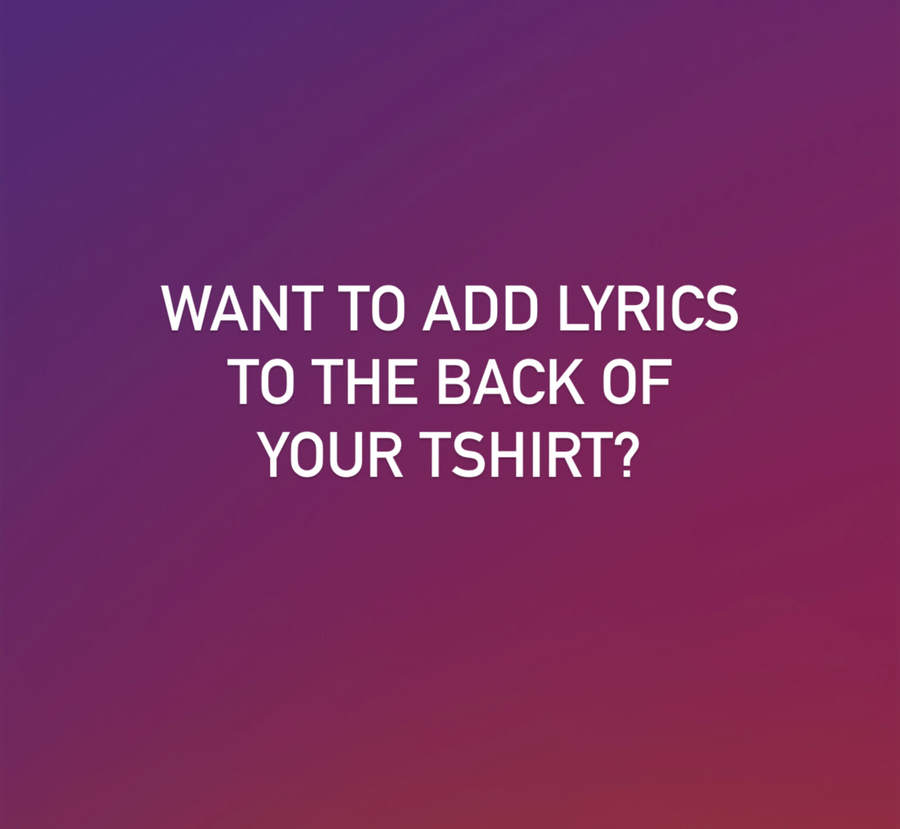 Add Customized Lyrics / Text