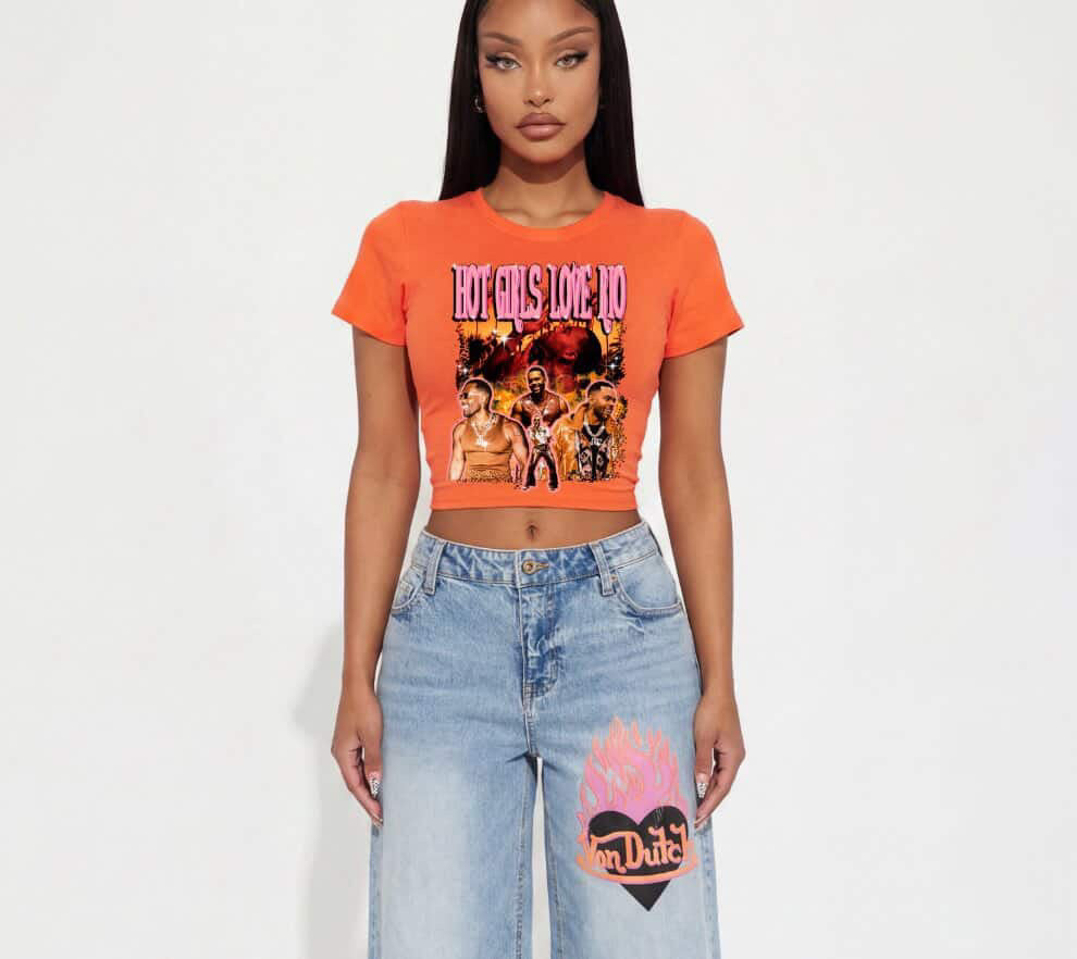 Custom Crop Top - Mario