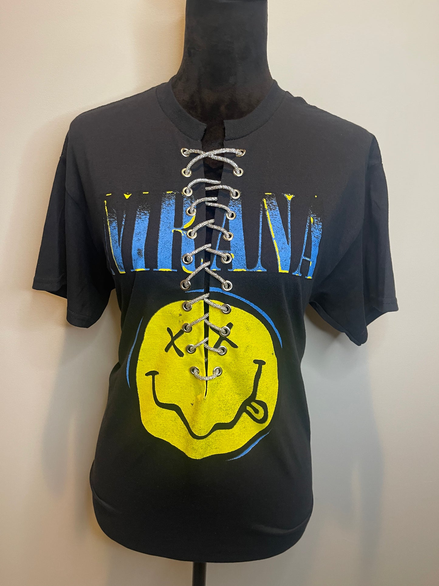 Rock Band Smiley - Black