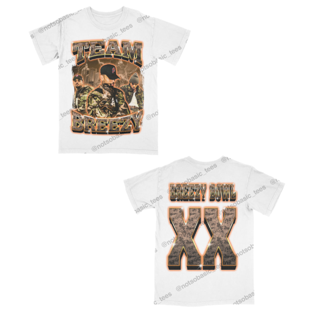 Orange Camo - Breezy Bowl